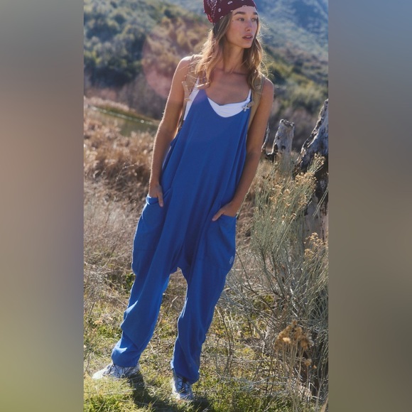 free people movement Pants - blue free people movement hotshot onesie